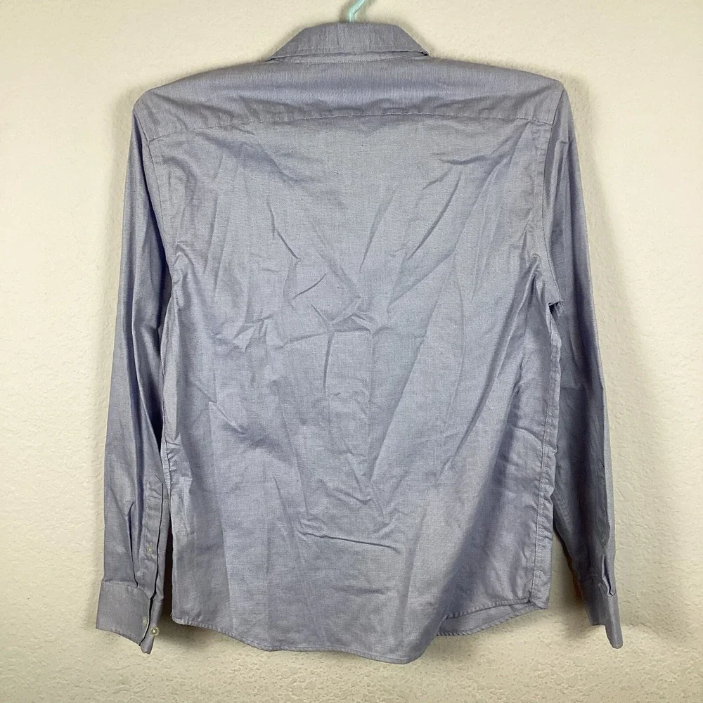 Banana Republic Mens Button Up Shirt Sz M Solid Long Sleeve Non Iron Excellent